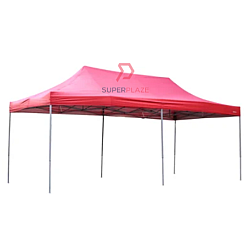 Red 10x20 Feet Heavy Duty Folding Canopy Tent Kanopi Bazar Pasar Malam Khemah