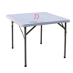 Asoga 3 Feet Square Foldable Banquet Table Portable Study Dining Table Outdoor Table