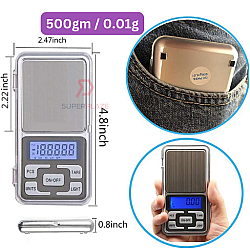 500gm 0.01g Portable Mini Jewelry Pocket Scale Jewellery Gold Diamond Accuracy Scale Medicines Herbs