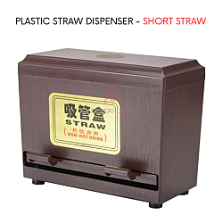 Short Straw Plastic Walnut Straw Dispenser Chopstick Hygiene Storage Box Fast Food Dispenser