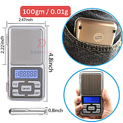100gm 0.01g Portable Mini Jewelry Pocket Scale Jewellery Gold Diamond Accuracy Scale Medicines Herbs