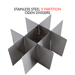 9 Grid Multipurpose Stainless Steel Oden Cooker Partition Kanto Divider Steamboat Fryer Partition Accessories