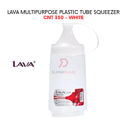 White CNT350 Lava Multipurpose Ketchup Tube Plastic Squeezer Sauce Bottle Takoyaki Sauce