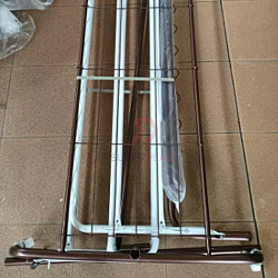 Copper Hammertone Color Multifunctional Clothes Hanger Super Folding Drying Rack