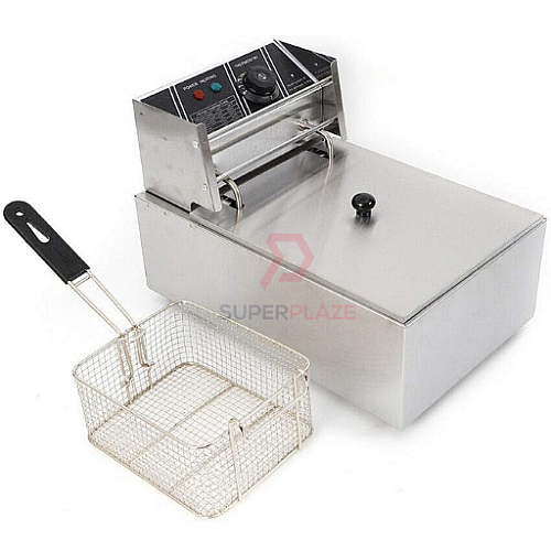 8 Liters 2.5Kw Electric Commercial Deep Fryer Fast Food Western French Fried