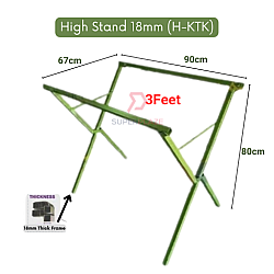 H-KTK 3 Feet High Stand Only 18mm 0.75 Inch Night Market Foldable Table Rack Market Folding Table Stand