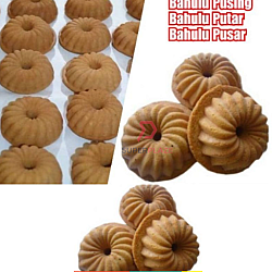 No2 SS Aluminium Bahulu Mould Jelly Mould Acuan Kuih Cara Acuan Kuih Bahulu Pusing Putar Pusar Siput Serbaguna