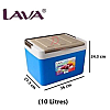 10 Liters Blue Lava Insulated Ice Box Bucket Picnic Case Fishing Box Cooler