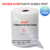 1m x 1meter Double Layer Customized Length Plastic Bubble Wrap 1 Meter Width