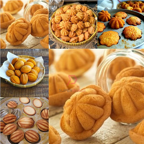 18 Bunga Campur SS Aluminium Bahulu Mould Baker Traditional Cake Mold