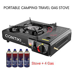 Stove plus 4 Gas Portable Gas Stove Gas Cartridge Stove Steamboat Stove Camping Stove Travel Picnic Stove