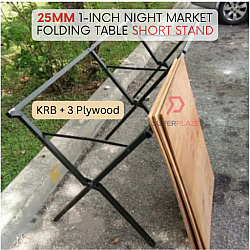 KRB 6 Feet High Stand Only 25mm 1 Inch Night Market Foldable Table Rack Market Folding Table Stand
