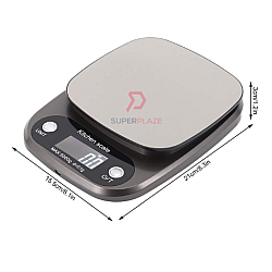 Silver Color 10kg 1g Multifunctional Digital Scale Kitchen Weighing Machine Bakery Scale