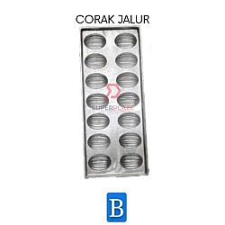 B Corak Jalur Aluminium Acuan Kuih Bahulu Cara Manis Bahulu Moulding