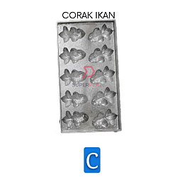 C Corak Ikan Aluminium Acuan Kuih Bahulu Cara Manis Bahulu Moulding