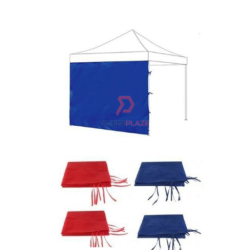 Black 15 Feet Full Cover Canopy Side Wall Foldable Tent Side Wall Cover Rain