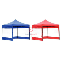 Black 6 Feet Transparent Cover Canopy Side Wall Foldable Tent Side Wall Cover Rain