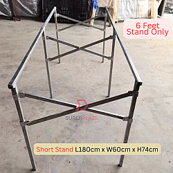 6 Feet Short Stand Only Night Market Foldable Table Rack Market Folding Stand Rack