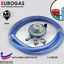 Eurogas Sirim Certified Low Pressure Regulator Set LPG Gas Cylinder Head
