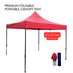 Red Color 10x10 Feet Premium Quality Foldable Canopy Tent Gazebo Folding Portable Tent