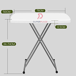 50x76cm Foldable Side Table Stand Portable Study Dining Table Outdoor Table Meja Lipat Bazaar