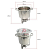 Stainless Steel Soup Station Soup Warmer Soup Server 11 Quart Single Bowl