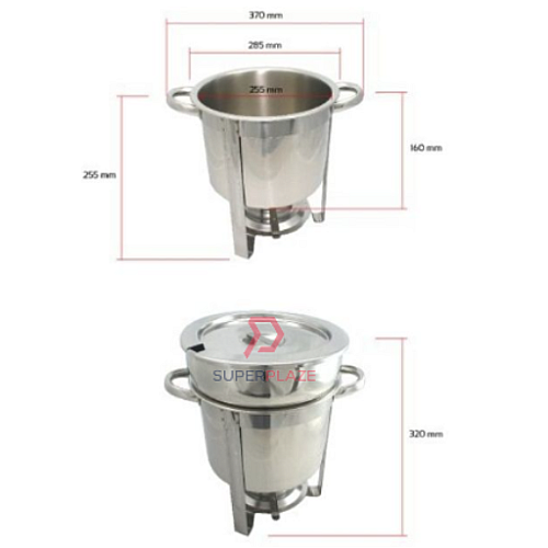 Stainless Steel Soup Station Soup Warmer Soup Server 11 Quart Single Bowl