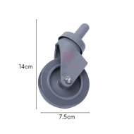 2 Pcs Castor For 32L Mop Cart Replacement Spare Parts Janitor Housekeeping