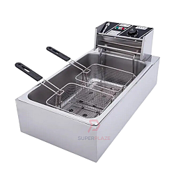 16L Auto Big Commercial Electric Deep Fryer Single Tank Multi Cooker French Fried Western