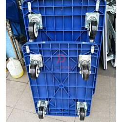 200kg Heavy Duty Plastic Platform Trolley Troli Cart Hand Truck Trolley PVC Platform