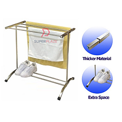 4 Bars Stainless Steel Towel Rack Towel Hanger Drying Clothes Multi Purpose Rack