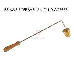Brass Pie Tee Mould Copper