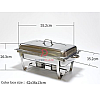 Double Tray Stainless Steel Chafing Dish Food Warmer Serving Tray Buffet Set