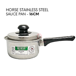 16cm Horse Stainless Steel Sauce Pot Single Handle Cooking Pan