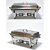 Double Tray Stainless Steel Chafing Dish Food Warmer Serving Tray Buffet Set