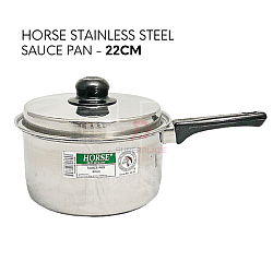 22cm Horse Stainless Steel Sauce Pot Single Handle Cooking Pan