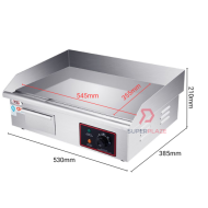 818 Desktop Electric Griddle Heavy Duty Griddle Stainless Steel Flat Plate Electric Grill Griddle