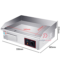 818 Desktop Electric Griddle Heavy Duty Griddle Stainless Steel Flat Plate Electric Grill Griddle