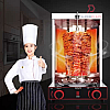Gas Stainless Steel Kebab Machine 2 Burners Commercial Shawarma Kebab Machine