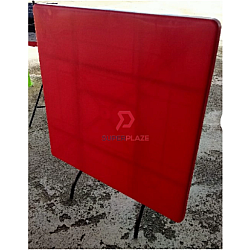Red 3V 3x3 Feet Multifunctional Portable Plastic Foldable Table Meja Lipat Plastik Serbaguna