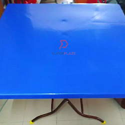 Dark Blue 3V 3x3 Feet Multifunctional Portable Plastic Foldable Table Meja Lipat Plastik Serbaguna