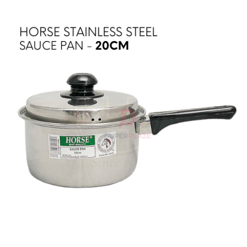 20cm Horse Stainless Steel Sauce Pot Single Handle Cooking Pan