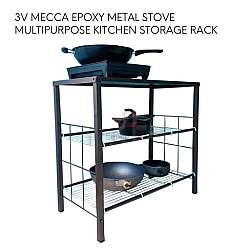 3V Mecca Epoxy Metal Stove Rack Multipurpose Table Kitchen Storage Rack