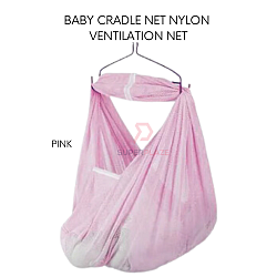 Pink Color Baby Cradle Net Nylon Ventilation Net