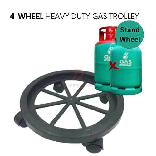4 Castors Gas Cylinder Roller Tank Stand Wheel Rack