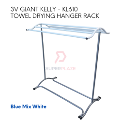 Blue Mix White Color KL610 Giant Kelly 3V Towel Drying Hanger Rack
