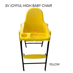 Yellow Color 3V Joyful High Baby Chair