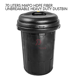 70 Liters Mapo HDPE Fiber Unbreakable Bin Heavy Duty Dustbin