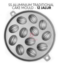 12 Jalur SS Aluminium Bahulu Mould Baker Traditional Cake Mold