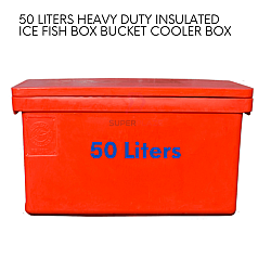 50 Liters Heavy Duty Insulated Ice Box Fish Ice Bucket Cooler Box Cold Storage